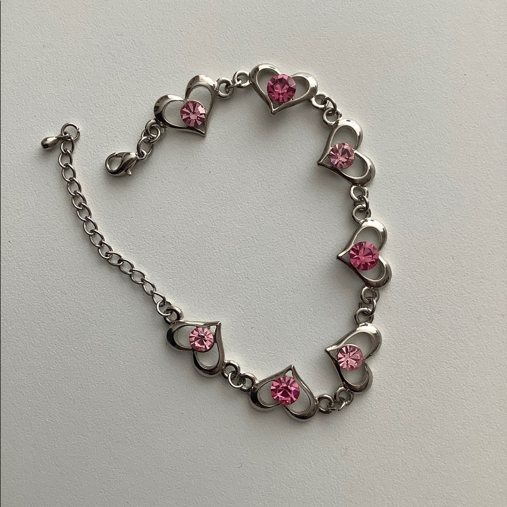 🌸2 FOR $10 Pink Heart Bracelet